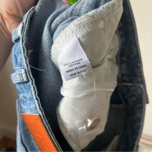 Princess Polly Myrtle Ombre Dip Dye Denim Mid Slouch Jeans 4 - Picture 8 of 8